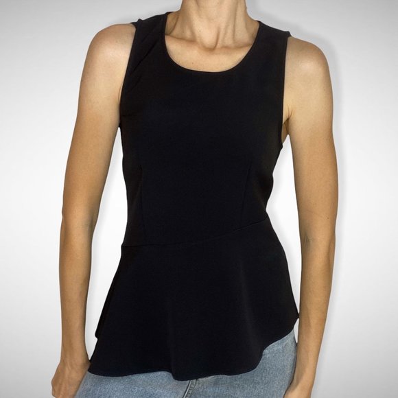 Portmans Tops - Portmans Sleeveless Black Top Blouse